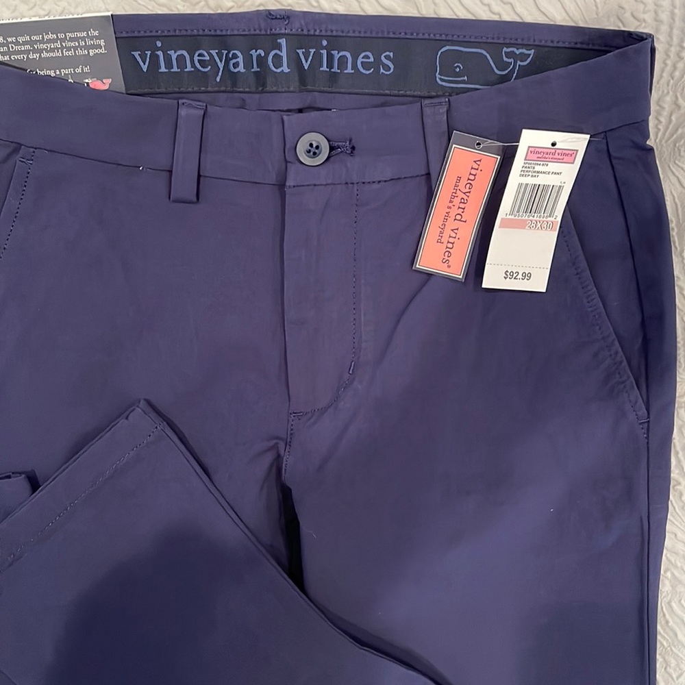 Vineyard Vines mens Navy blue Breaker pant 28x30. New with tags